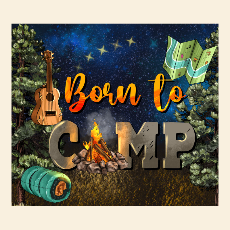 Born To Camp Vintage Hoodie by NancyCooperArtShop | Teevron