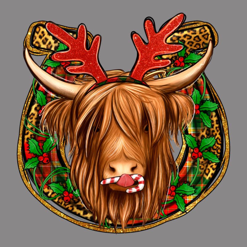 Christmas Highland Cow Mistletoe Christmas Vintage Tee by Jasminsmagicworld | Teevron