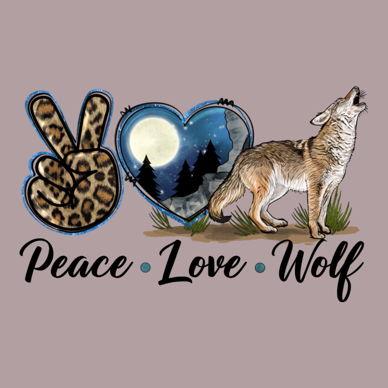 Peace Love Wolf Vintage Hoodie by LillyAllenDesigns | Teevron