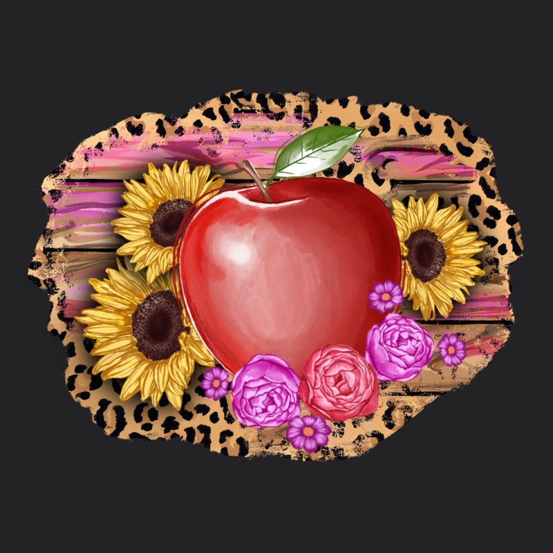 Apple Sunflower Back To School Background Vintage Tee by AdoDesignShop | Teevron