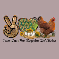 Peace Love New Hampshire Red Chicken Vintage Hoodie | Teevron