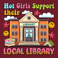 Hot Girls Support Their Local Library Zipper Hoodie | Teevron