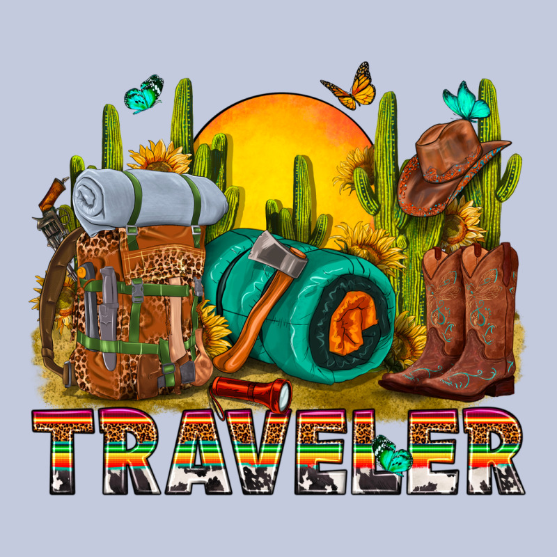 Western Traveler Cowboy Long Sleeve Tee by NancyCooperArtShop | Teevron