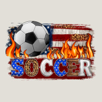 Western American Flag Soccer Heavy Core Tee | Teevron