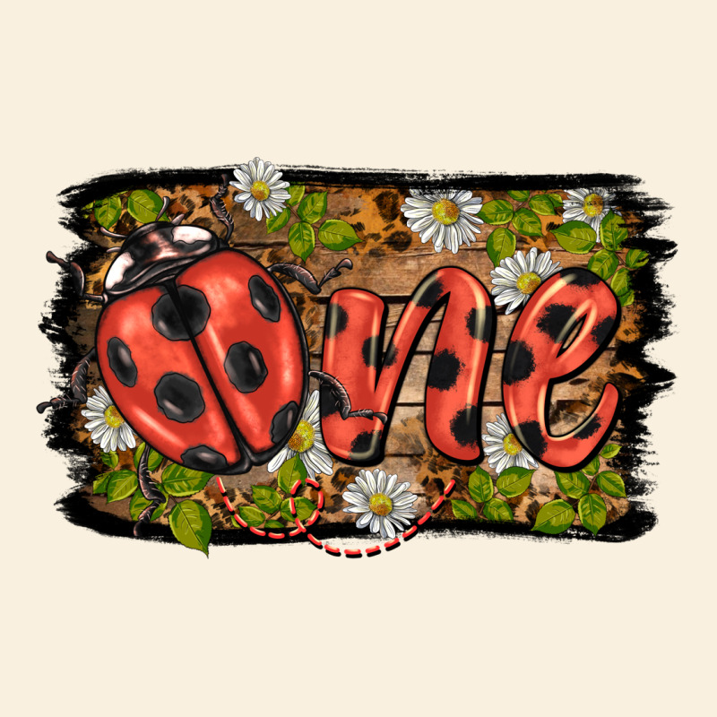 Ladybug One Background Vintage Hoodie by BarkalooDesign | Teevron