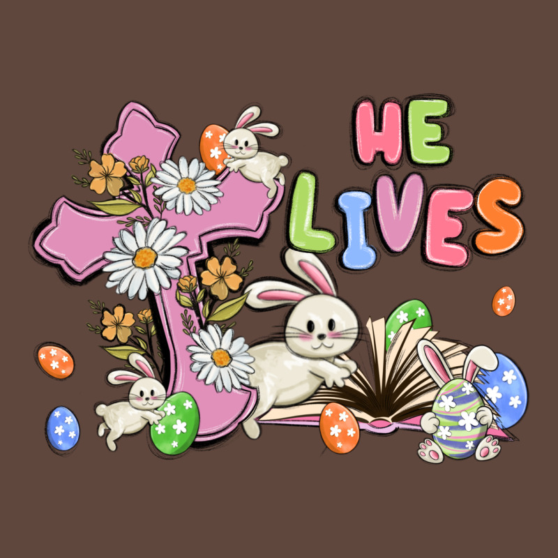 He Lives With Bunnys And Eggs Classic Tee by MaliasSmallBusiness | Teevron
