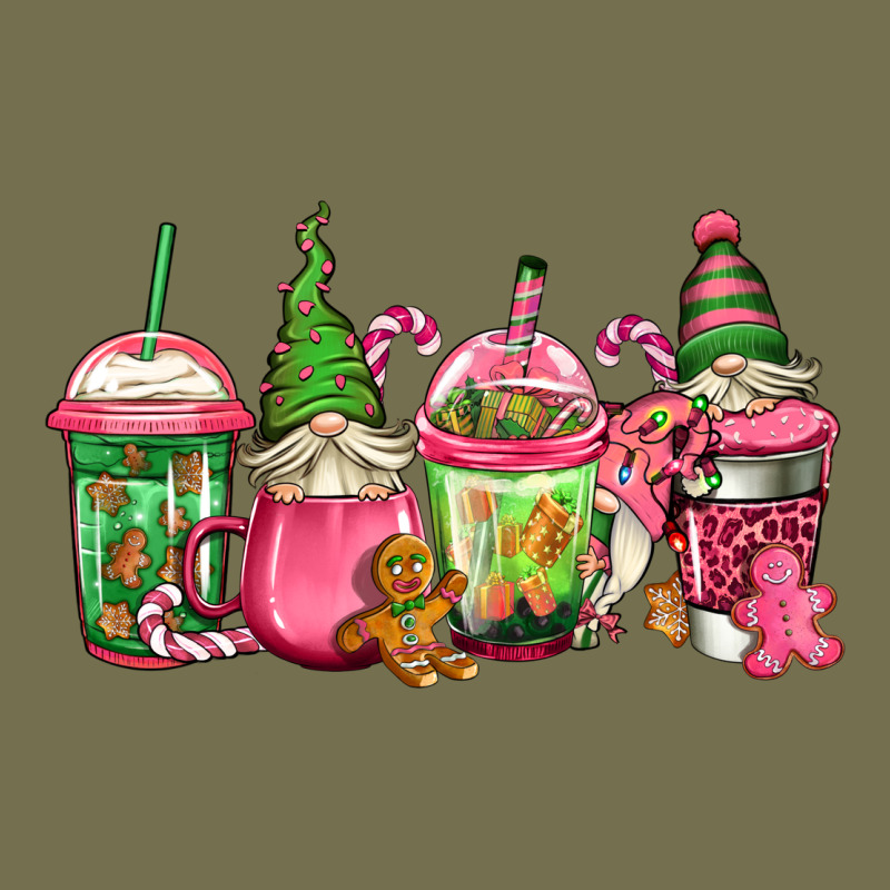 Pink Christmas Gnomes Coffee Cups Vintage Hoodie by Jasminsmagicworld | Teevron