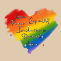 Kindness Equality Peace Love Inclusion Diversity H Heavyweight Sweatshirt | Teevron