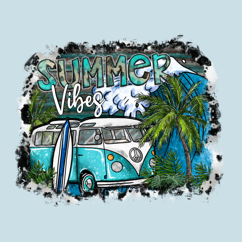 Summer Vibes Ladies Tee by SublimationCraftShop | Teevron