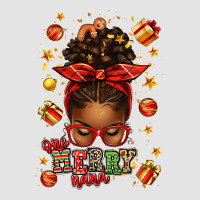One Merry Nana Christmas Afro Messy Bun Premium Sweatshirt | Teevron