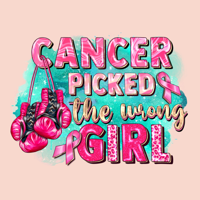Cancer Picked The Wrong Girl Breast Cancer Urban Hoodie by FaDigitalArtStudio | Teevron