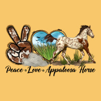 Peace Love Appaloosa Horse Vintage Hoodie | Teevron