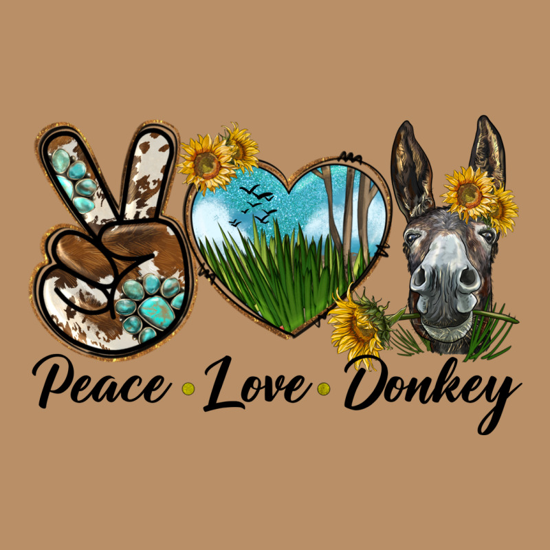 Peace Love Donkey Head Vintage Hoodie by LillyAllenDesigns | Teevron