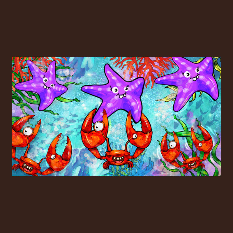 Crab And Starfish  Cup Heavy Core Tee by BarkalooDesign | Teevron