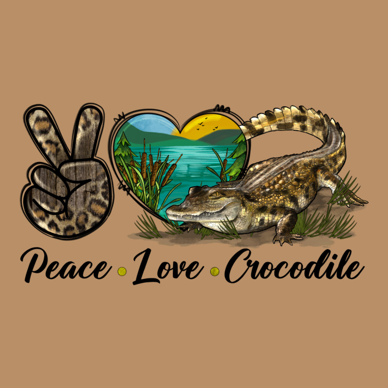 Peace Love Crocodile Vintage Hoodie by LillyAllenDesigns | Teevron
