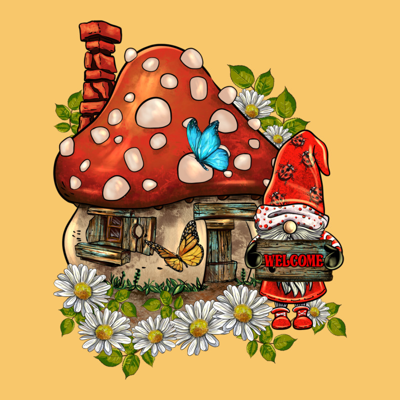 Welcome Gnome Ladybug Vintage Hoodie by BarkalooDesign | Teevron