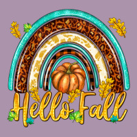 Hello Fall With Rainbow Heavyweight Hoodie | Teevron