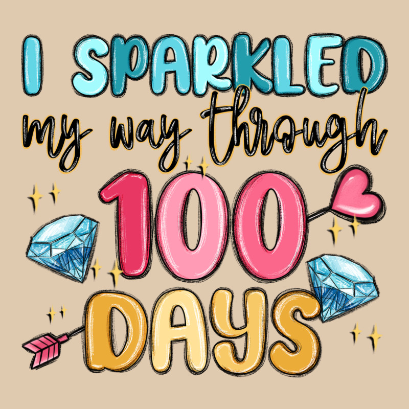 I Sparkled My Way Through 100 Days Heavyweight Sweatshirt by MaliasSmallBusiness | Teevron