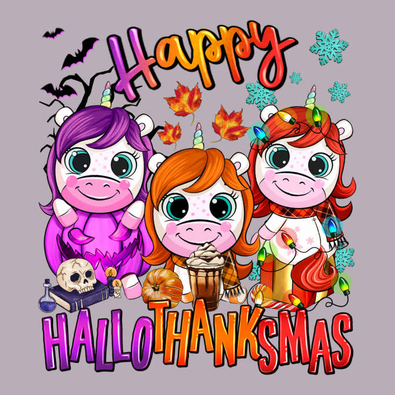 Happy Hallothanksmas Unicorns Vintage Tee by NancyCooperArtShop | Teevron
