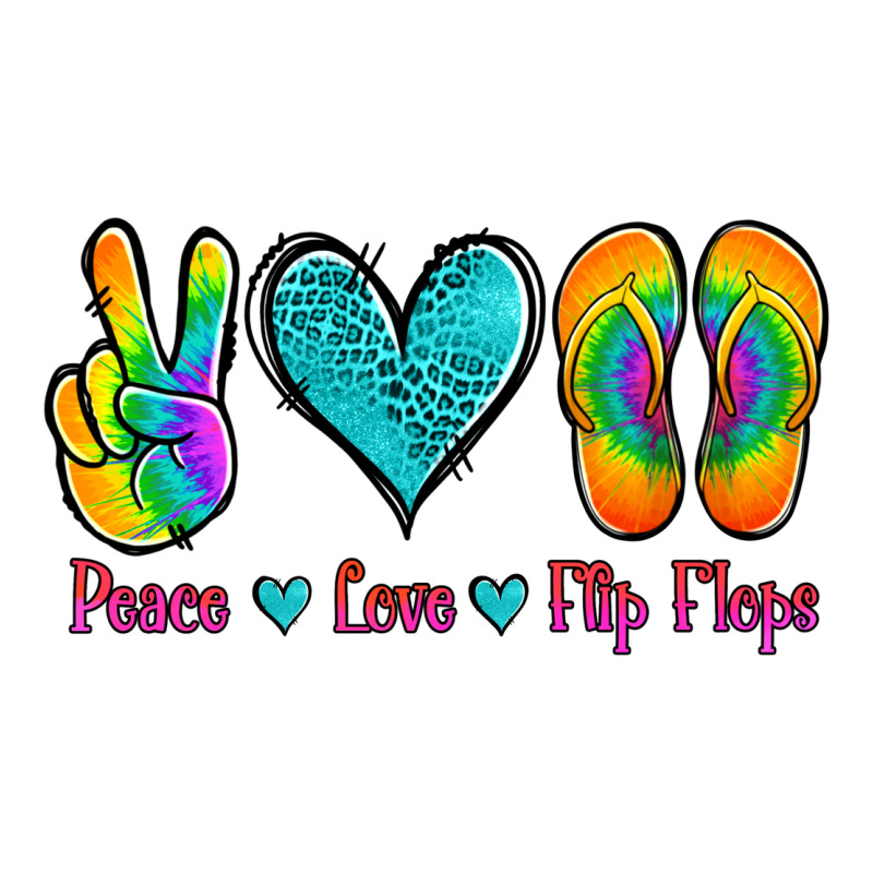 Peace Love Flips Flops Urban Heavy Tee by Jasminsmagicworld | Teevron