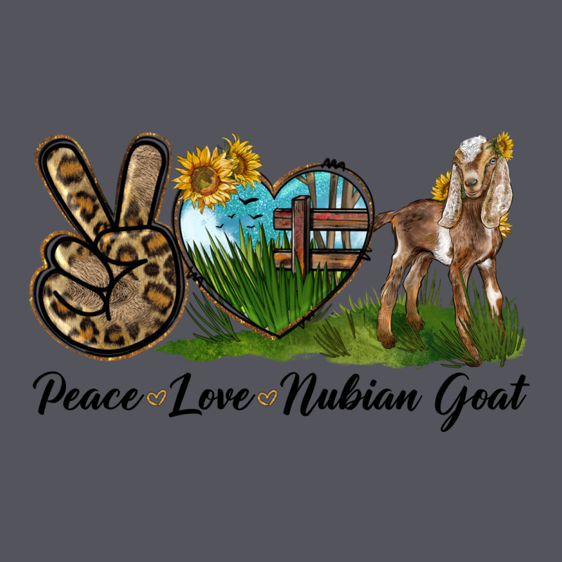 Peace Love Nubian Goat Vintage Hoodie by LillyAllenDesigns | Teevron