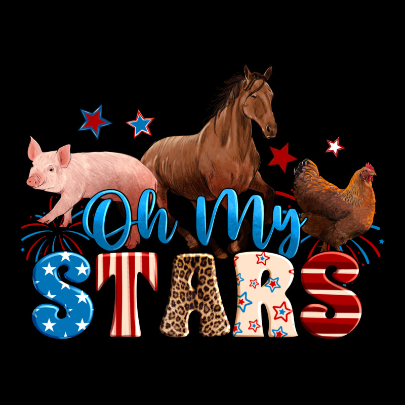 Horse Pig Chicken With Oh My Stars Ladies Tee by Neo Western | Teevron