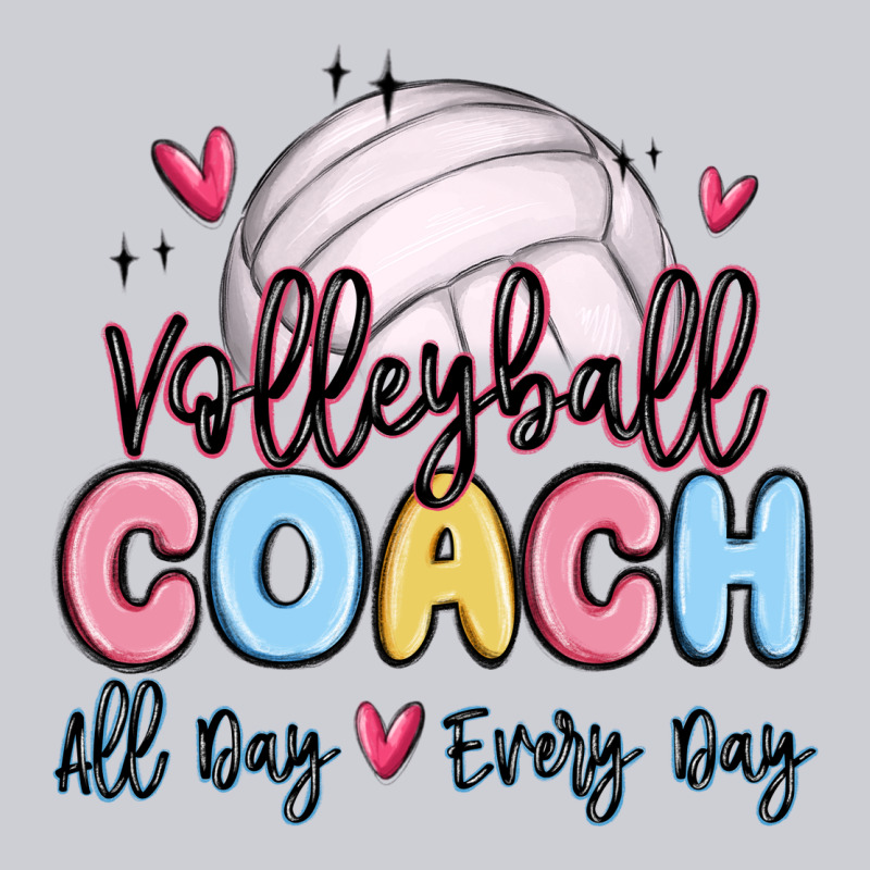 Volleyball Coach All Day Every Day Heavyweight Sweatshirt by MaliasSmallBusiness | Teevron