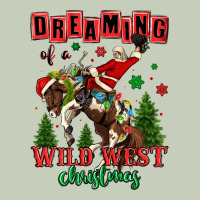 Dreaming Of A Wild West Christmas Cowboy Santa Classic Tee | Teevron