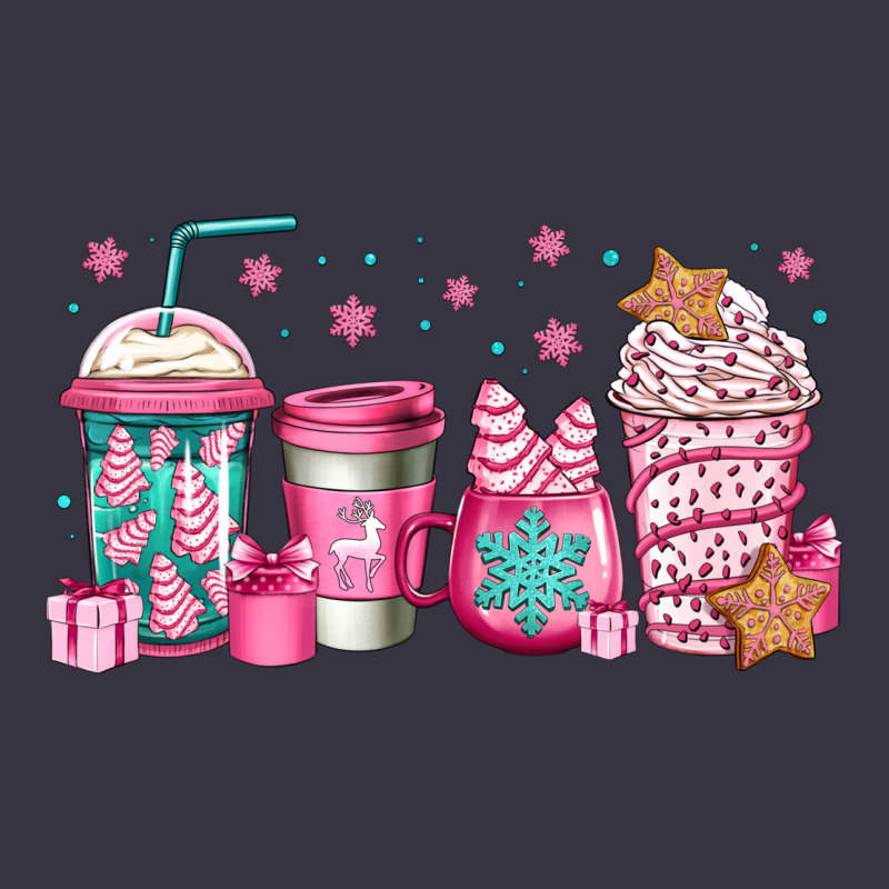 Pink Christmas Coffee Vintage Hoodie by Jasminsmagicworld | Teevron