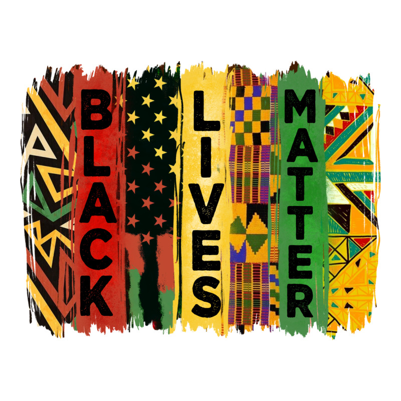 Junetheenth Black Livesmatter Brush Stroke Ladies Tee by HRA Design Shop | Teevron