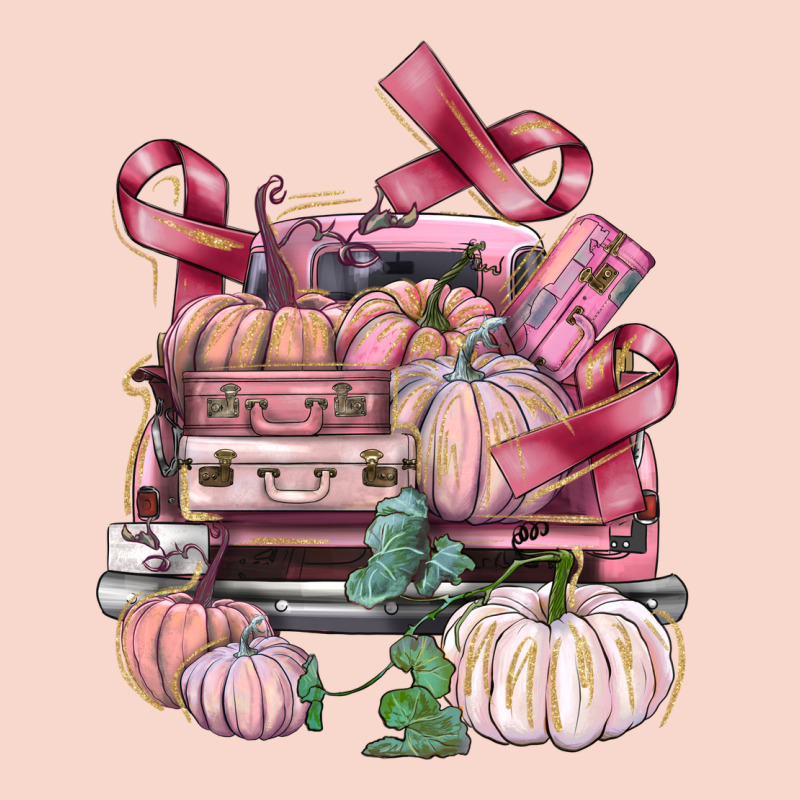 Breast Cancer Truck With Pumpkins Urban Hoodie by FaDigitalArtStudio | Teevron