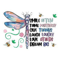Dragonfly Smile Tink Give Laugh Love Dream Long Sleeve Tee | Teevron