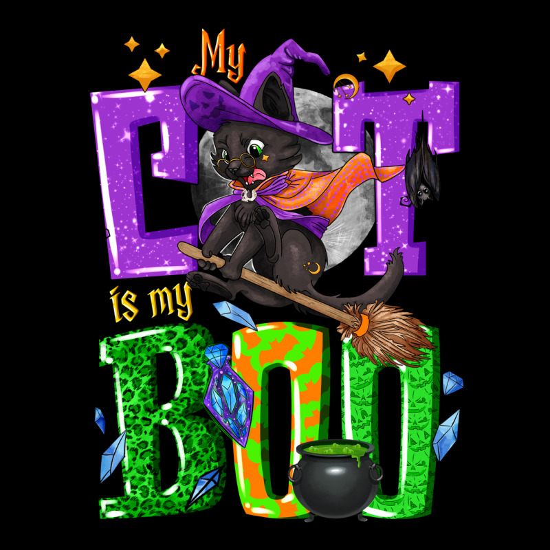 My Cat Is My Boo Halloween Premium Sweatshirt by NancyCooperArtShop | Teevron