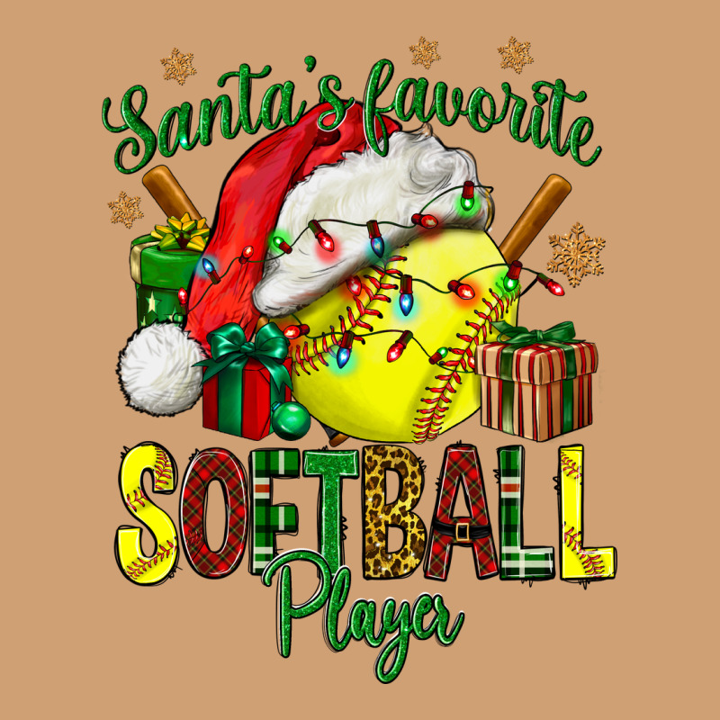 Santa's Favorite Softball Player Vintage Tee by NancyCooperArtShop | Teevron