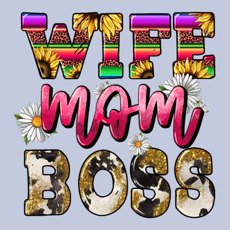 Wife Mom Boss Daisy Long Sleeve Tee by NancyCooperArtShop | Teevron