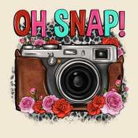Oh Snap Rose Grey Leopard Vintage Camera Premium Tee | Teevron
