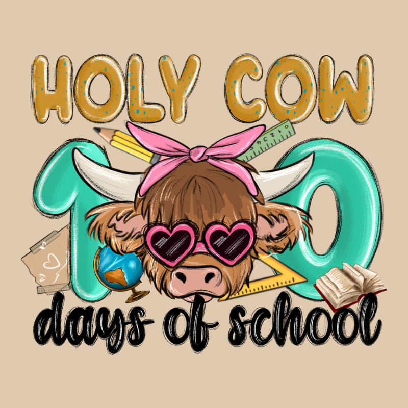 Holy Cow 100 Days Of School Heavyweight Sweatshirt by MaliasSmallBusiness | Teevron