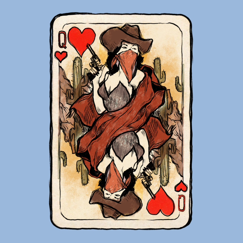Queen Of Hearts Cowgirl Premium Hoodie by HowdyJamesFarm | Teevron