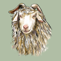 Angora Goat Face Urban Heavy Tee | Teevron