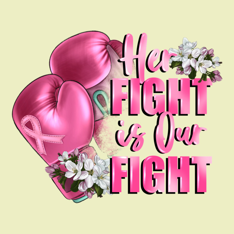 Her Fight Is Our Fight Breast Cancer Awareness Urban Hoodie by FaDigitalArtStudio | Teevron