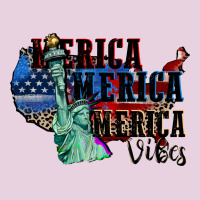 Merica Merica Merica Vibes 4th Of July Ladies Tee | Teevron