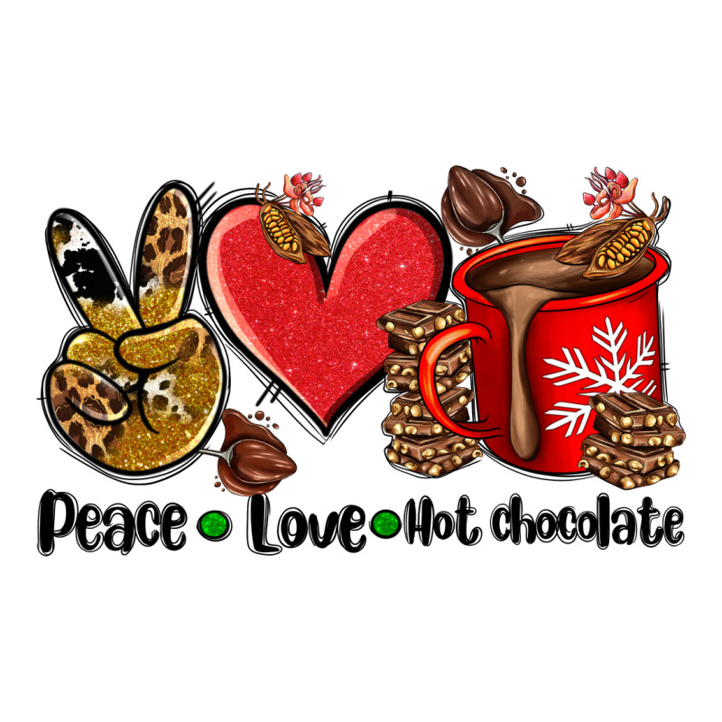 Peace Love  Hot Chocolate Premium Tee by AdoDesignShop | Teevron