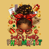 Santas Favorite Pharmacist Afro Messy Bun Premium Sweatshirt | Teevron