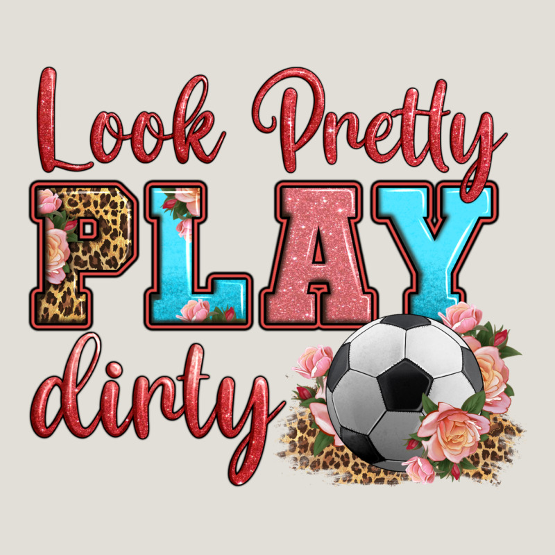Look Pretty Play Dirty Soccer Heavy Core Tee by HRA Design Shop | Teevron