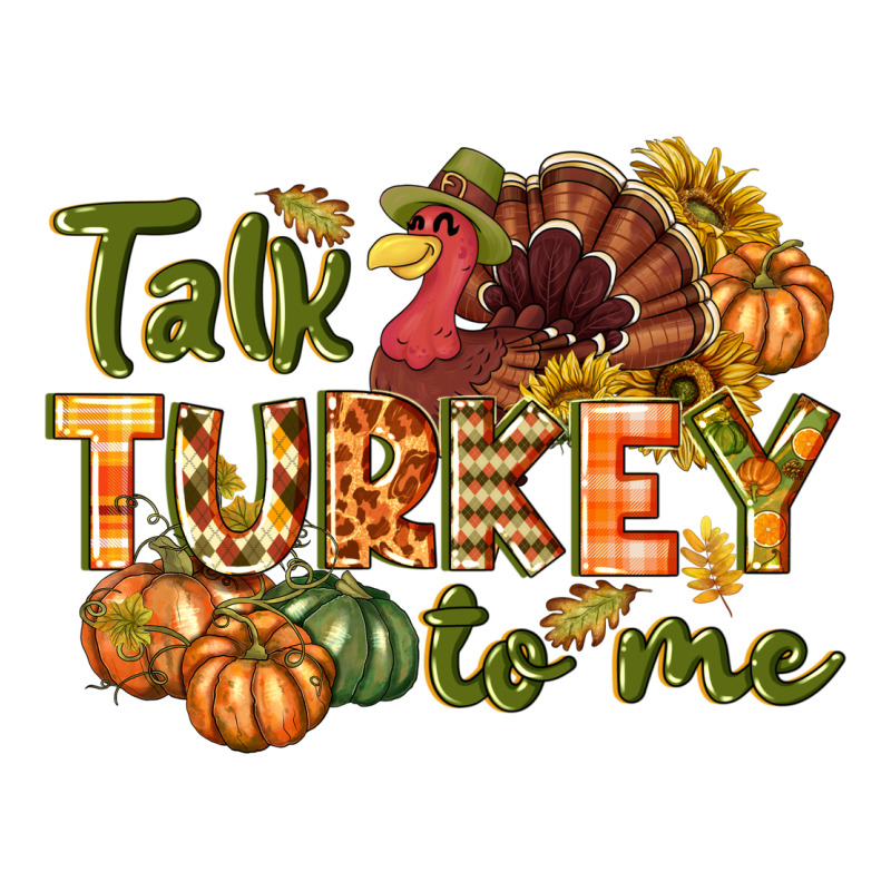 Talk Turkey To Me Thanksgiving P Premium Sweatshirt by NancyCooperArtShop | Teevron