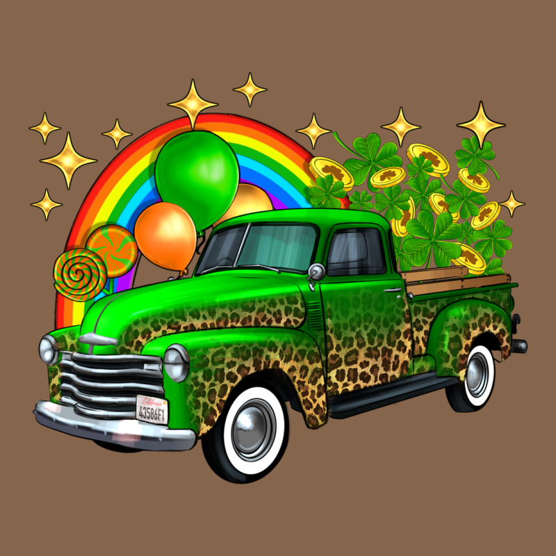 St Patricks Shamrock Gold Rainbow Balloon Candy Truck Premium Tee by FaDigitalArtStudio | Teevron