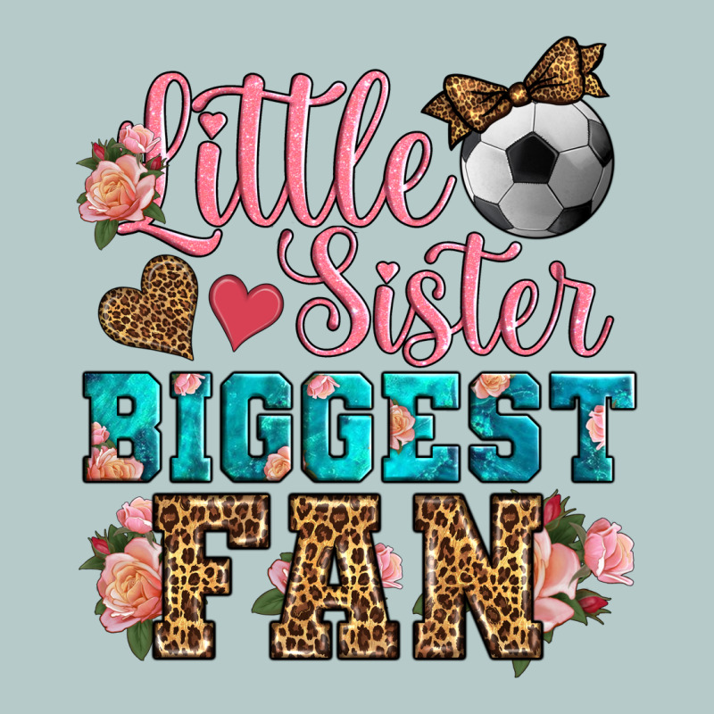 Little Sister Biggest Fan Soccer Heavy Core Tee by HRA Design Shop | Teevron
