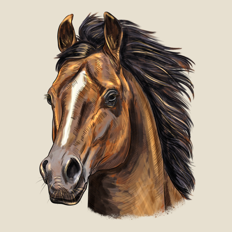Quarter Horse Portrait Urban Heavy Tee by LillyAllenDesigns | Teevron