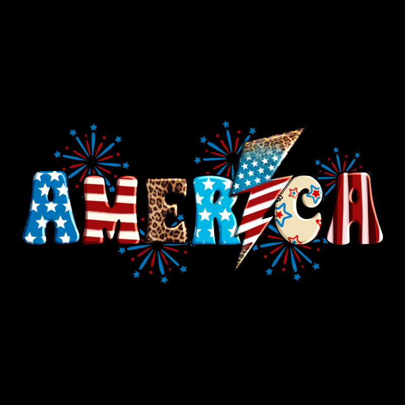 Lightning Bolt With America Ladies Tee by Neo Western | Teevron