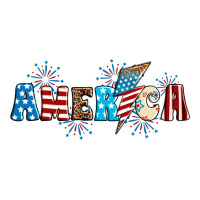 Lightning bolt with America | Teevron